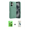 MARSİLYAN™- iPhone 17 Kılıf Vadi Çizgi Prime - Şeffaf Pasifik Cam Ekran Koruyucu + Raze Metal Kamera Lens - AKMR