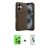 MARSİLYAN™- iPhone 17 Kılıf Vadi Çizgi Prime - Şeffaf Pasifik Cam Ekran Koruyucu + Raze Metal Kamera Lens - AKMR