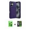 MARSİLYAN™- iPhone 17 Kılıf Vadi Çizgi Prime - Siyah 360 Mat Full Body Arka Koruyucu + Raze Metal Kamera Lens - AKMI