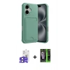 MARSİLYAN™- iPhone 17 Kılıf Vadi Çizgi Prime - Siyah 360 Mat Full Body Arka Koruyucu + Bilvis Titan Kamera Lens - SH