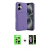 MARSİLYAN™- iPhone 17 Kılıf Vadi Çizgi Prime - Siyah 360 Mat Full Body Arka Koruyucu + Raze Metal Kamera Lens - GS