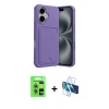 MARSİLYAN™- iPhone 17 Kılıf Vadi Çizgi Prime - Siyah 3D Antistatik Seramik Nano Ekran Koruyucu + Raze Metal Kamera Lens - AKMI