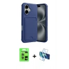 MARSİLYAN™- iPhone 17 Kılıf Vadi Çizgi Prime - Siyah 3D Antistatik Seramik Nano Ekran Koruyucu + Raze Metal Kamera Lens - AKYL