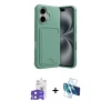 MARSİLYAN™- iPhone 17 Kılıf Vadi Çizgi Prime - Siyah 3D Antistatik Seramik Nano Ekran Koruyucu + Bilvis Titan Kamera Lens - SH