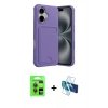 MARSİLYAN™- iPhone 17 Kılıf Vadi Çizgi Prime - Siyah 3D Antistatik Seramik Nano Ekran Koruyucu + Raze Metal Kamera Lens - GI