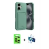 MARSİLYAN™- iPhone 17 Kılıf Vadi Çizgi Prime - Siyah 3D Antistatik Seramik Nano Ekran Koruyucu + Raze Metal Kamera Lens - GI