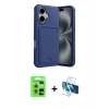 MARSİLYAN™- iPhone 17 Kılıf Vadi Çizgi Prime - Siyah 3D Antistatik Seramik Nano Ekran Koruyucu + Raze Metal Kamera Lens - GS