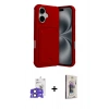 MARSİLYAN™- iPhone 17 Kılıf Vadi Çizgi Prime - Siyah Bilvis 3D Cam Ekran Koruyucu + Bilvis Titan Kamera Lens - SH