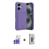 MARSİLYAN™- iPhone 17 Kılıf Vadi Çizgi Prime - Siyah Bilvis 3D Cam Ekran Koruyucu + Bilvis Titan Kamera Lens - SH