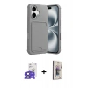 MARSİLYAN™- iPhone 17 Kılıf Vadi Çizgi Prime - Siyah Bilvis 3D Cam Ekran Koruyucu + Bilvis Titan Kamera Lens - SH
