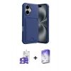 MARSİLYAN™- iPhone 17 Kılıf Vadi Çizgi Prime - Siyah Bilvis 5in1 3D Magic Cam Ekran Koruyucu + Bilvis Titan Kamera Lens - GS