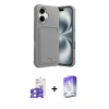MARSİLYAN™- iPhone 17 Kılıf Vadi Çizgi Prime - Siyah Bilvis 5in1 3D Magic Cam Ekran Koruyucu + Bilvis Titan Kamera Lens - GS