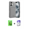 MARSİLYAN™- iPhone 17 Kılıf Vadi Çizgi Prime - Siyah Bilvis 5in1 3D Magic Cam Ekran Koruyucu + Raze Metal Kamera Lens - AKYL