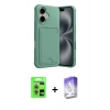 MARSİLYAN™- iPhone 17 Kılıf Vadi Çizgi Prime - Siyah Bilvis 5in1 3D Magic Cam Ekran Koruyucu + Raze Metal Kamera Lens - AKMR