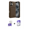 MARSİLYAN™- iPhone 17 Kılıf Vadi Çizgi Prime - Siyah Bilvis 5in1 3D Magic Cam Ekran Koruyucu + Bilvis Titan Kamera Lens - SH
