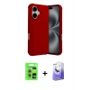 MARSİLYAN™- iPhone 17 Kılıf Vadi Çizgi Prime - Siyah Bilvis 5in1 5D Magic Hayalet Cam Ekran Koruyucu + Raze Metal Kamera Lens - AKMR