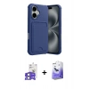 MARSİLYAN™- iPhone 17 Kılıf Vadi Çizgi Prime - Siyah Bilvis 5in1 5D Magic Hayalet Cam Ekran Koruyucu + Bilvis Titan Kamera Lens - AKYL