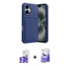 MARSİLYAN™- iPhone 17 Kılıf Vadi Çizgi Prime - Siyah Bilvis 5in1 5D Magic Hayalet Cam Ekran Koruyucu + Bilvis Titan Kamera Lens - GS
