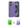 MARSİLYAN™- iPhone 17 Kılıf Vadi Çizgi Prime - Siyah Bilvis 5in1 5D Magic Hayalet Cam Ekran Koruyucu + Raze Metal Kamera Lens - AKMR