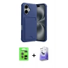 MARSİLYAN™- iPhone 17 Kılıf Vadi Çizgi Prime - Siyah Bilvis 5in1 5D Magic Hayalet Cam Ekran Koruyucu + Raze Metal Kamera Lens - AKMR
