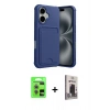 MARSİLYAN™- iPhone 17 Kılıf Vadi Çizgi Prime - Siyah Bilvis Hayalet Cam Ekran Koruyucu + Raze Metal Kamera Lens - AKMR