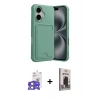 MARSİLYAN™- iPhone 17 Kılıf Vadi Çizgi Prime - Siyah Bilvis Hayalet Cam Ekran Koruyucu + Bilvis Titan Kamera Lens - AKYL
