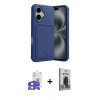 MARSİLYAN™- iPhone 17 Kılıf Vadi Çizgi Prime - Siyah Bilvis Hayalet Cam Ekran Koruyucu + Bilvis Titan Kamera Lens - AKYL