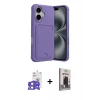 MARSİLYAN™- iPhone 17 Kılıf Vadi Çizgi Prime - Siyah Bilvis Hayalet Cam Ekran Koruyucu + Bilvis Titan Kamera Lens - AKYL