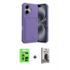 MARSİLYAN™- iPhone 17 Kılıf Vadi Çizgi Prime - Siyah Bilvis Hayalet Cam Ekran Koruyucu + Raze Metal Kamera Lens - AKYL