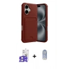 MARSİLYAN™- iPhone 17 Kılıf Vadi Çizgi Prime - Siyah Joko Magic 5D Cam + Bilvis Titan Kamera Lens - AKMI