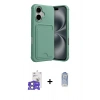 MARSİLYAN™- iPhone 17 Kılıf Vadi Çizgi Prime - Siyah Joko Magic 5D Cam + Bilvis Titan Kamera Lens - AKYL