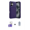 MARSİLYAN™- iPhone 17 Kılıf Vadi Çizgi Prime - Siyah Joko Magic 5D Cam + Bilvis Titan Kamera Lens - GS