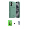 MARSİLYAN™- iPhone 17 Kılıf Vadi Çizgi Prime - Siyah Joko Magic 5D Cam + Raze Metal Kamera Lens - GI