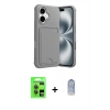 MARSİLYAN™- iPhone 17 Kılıf Vadi Çizgi Prime - Siyah Joko Magic 5D Cam + Raze Metal Kamera Lens - GI