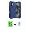 MARSİLYAN™- iPhone 17 Kılıf Vadi Çizgi Prime - Siyah Joko Magic 5D Cam + Raze Metal Kamera Lens - GI