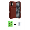 MARSİLYAN™- iPhone 17 Kılıf Vadi Çizgi Prime - Siyah Joko Magic 5D Cam + Raze Metal Kamera Lens - GI