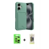 MARSİLYAN™- iPhone 17 Kılıf Vadi Çizgi Prime - Siyah Joko Magic 5D Hayalet Cam + Raze Metal Kamera Lens - AKMI