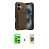 MARSİLYAN™- iPhone 17 Kılıf Vadi Çizgi Prime - Siyah Joko Magic 5D Hayalet Cam + Raze Metal Kamera Lens - AKMI