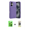 MARSİLYAN™- iPhone 17 Kılıf Vadi Çizgi Prime - Siyah Joko Magic 5D Hayalet Cam + Raze Metal Kamera Lens - AKMI