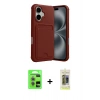 MARSİLYAN™- iPhone 17 Kılıf Vadi Çizgi Prime - Siyah Joko Magic 5D Hayalet Cam + Raze Metal Kamera Lens - AKMR