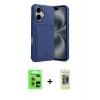MARSİLYAN™- iPhone 17 Kılıf Vadi Çizgi Prime - Siyah Joko Magic 5D Hayalet Cam + Raze Metal Kamera Lens - AKYL