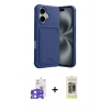 MARSİLYAN™- iPhone 17 Kılıf Vadi Çizgi Prime - Siyah Joko Magic 5D Hayalet Cam + Bilvis Titan Kamera Lens - LA