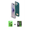 MARSİLYAN™- iPhone 17 Kılıf Vadi Klasik Serisi - Şeffaf 360 Full Body Arka Koruyucu + Raze Metal Kamera Lens - AKMR