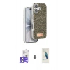 MARSİLYAN™- iPhone 17 Kılıf Vadi Klasik Serisi - Şeffaf Pasifik Cam Ekran Koruyucu + Bilvis Titan Kamera Lens - AKYL