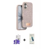 MARSİLYAN™- iPhone 17 Kılıf Vadi Klasik Serisi - Şeffaf Pasifik Cam Ekran Koruyucu + Bilvis Titan Kamera Lens - AKYL