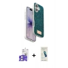MARSİLYAN™- iPhone 17 Kılıf Vadi Klasik Serisi - Şeffaf Pasifik Cam Ekran Koruyucu + Bilvis Titan Kamera Lens - AKYL