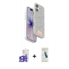 MARSİLYAN™- iPhone 17 Kılıf Vadi Klasik Serisi - Şeffaf Pasifik Cam Ekran Koruyucu + Bilvis Titan Kamera Lens - SH
