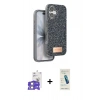 MARSİLYAN™- iPhone 17 Kılıf Vadi Klasik Serisi - Şeffaf Pasifik Cam Ekran Koruyucu + Bilvis Titan Kamera Lens - GS