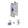 MARSİLYAN™- iPhone 17 Kılıf Vadi Klasik Serisi - Şeffaf Pasifik Cam Ekran Koruyucu + Bilvis Titan Kamera Lens - GS