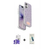 MARSİLYAN™- iPhone 17 Kılıf Vadi Klasik Serisi - Şeffaf Pasifik Cam Ekran Koruyucu + Bilvis Titan Kamera Lens - LA